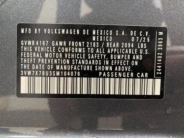 2025 Volkswagen Jetta Vehicle Photo in Appleton, WI 54913