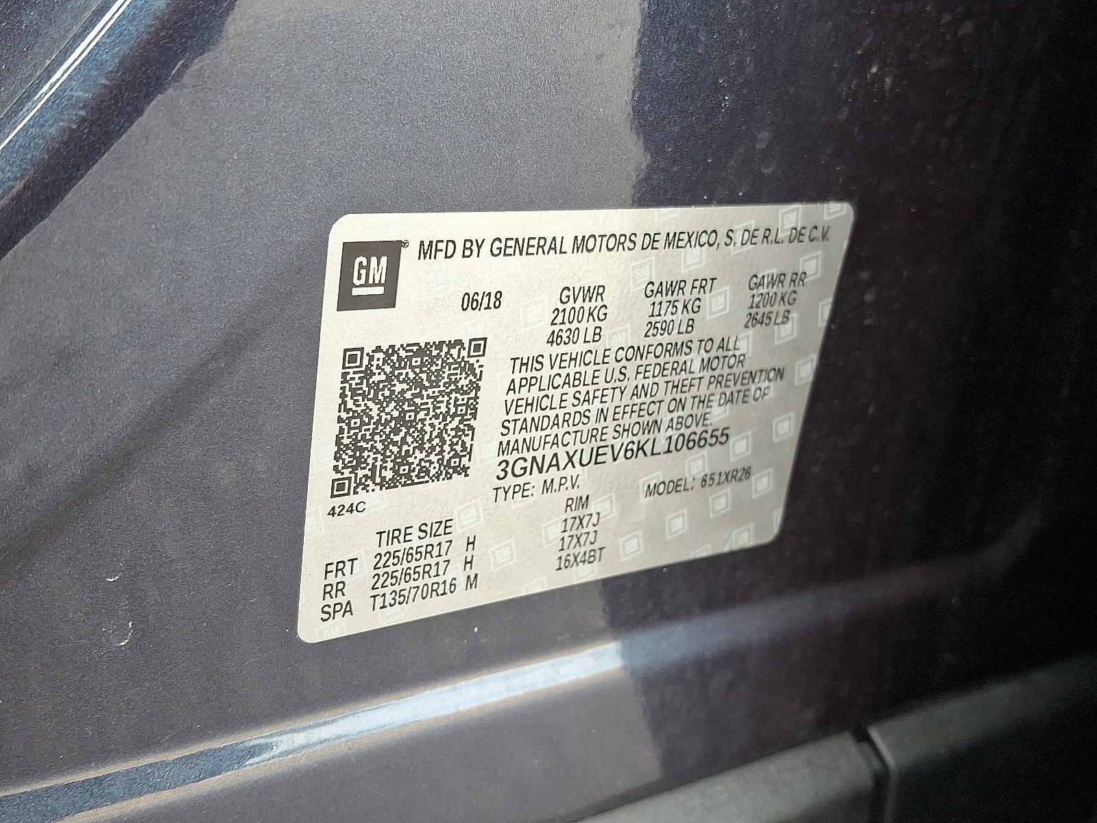 2019 Chevrolet Equinox Vehicle Photo in Mechanicsburg, PA 17050-2306