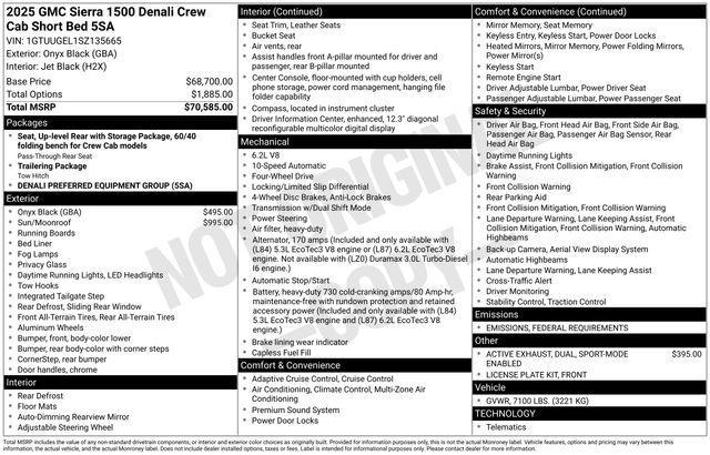 2025 GMC Sierra 1500 Vehicle Photo in DANBURY, CT 06810-5034