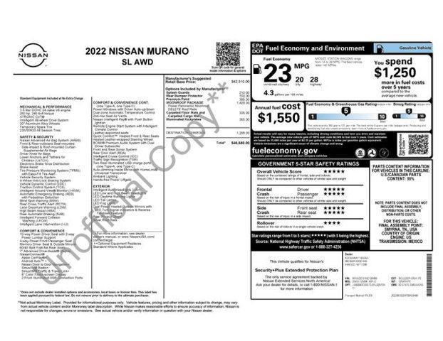 2022 Nissan Murano Vehicle Photo in Flemington, NJ 08822
