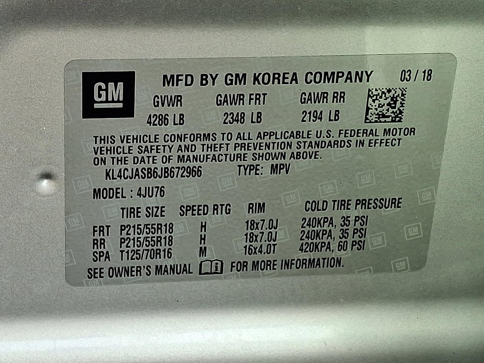 2018 Buick Encore Vehicle Photo in Easton, PA 18045