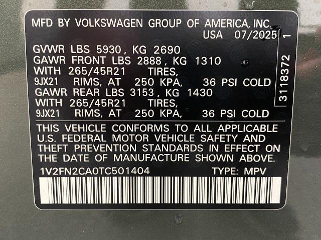 2026 Volkswagen Atlas Vehicle Photo in Appleton, WI 54913