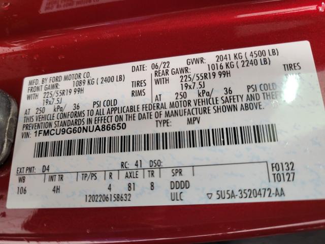 2022 Ford Escape Vehicle Photo in NEENAH, WI 54956-2243