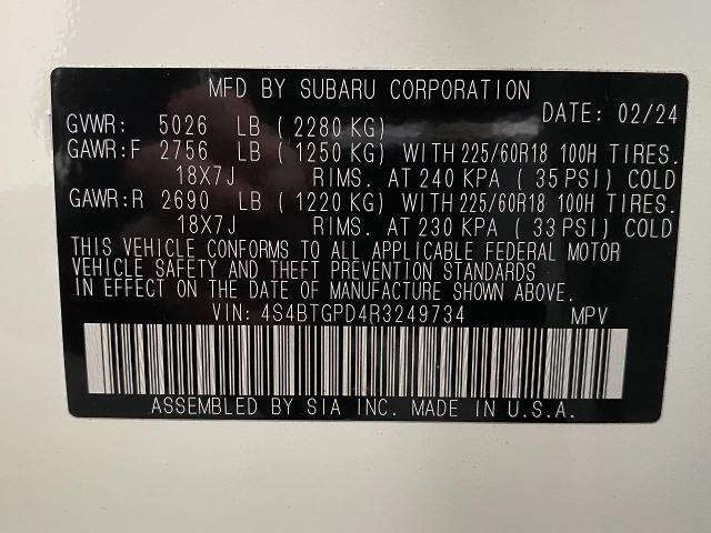 2024 Subaru Outback Vehicle Photo in Appleton, WI 54913