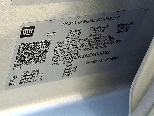 2022 Chevrolet Silverado 1500 Vehicle Photo in DANBURY, CT 06810-5034
