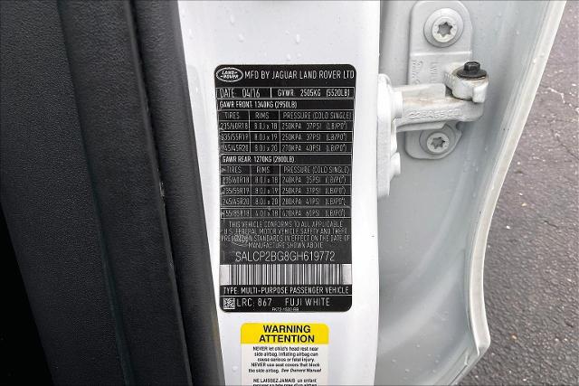 2016 Land Rover Discovery Sport Vehicle Photo in INDEPENDENCE, MO 64055-1314