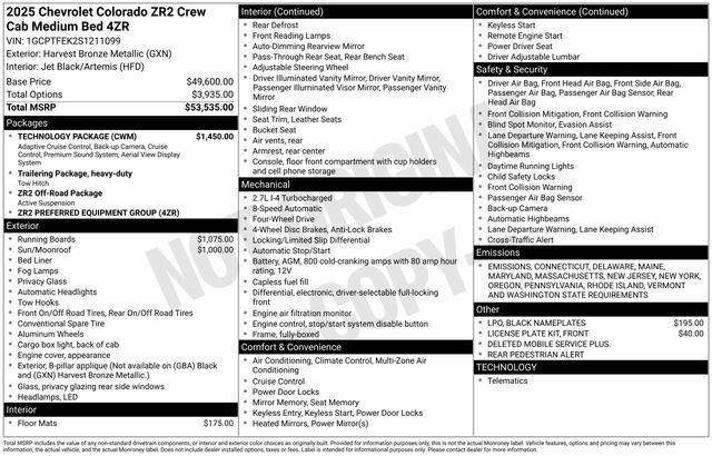 2025 Chevrolet Colorado Vehicle Photo in DANBURY, CT 06810-5034