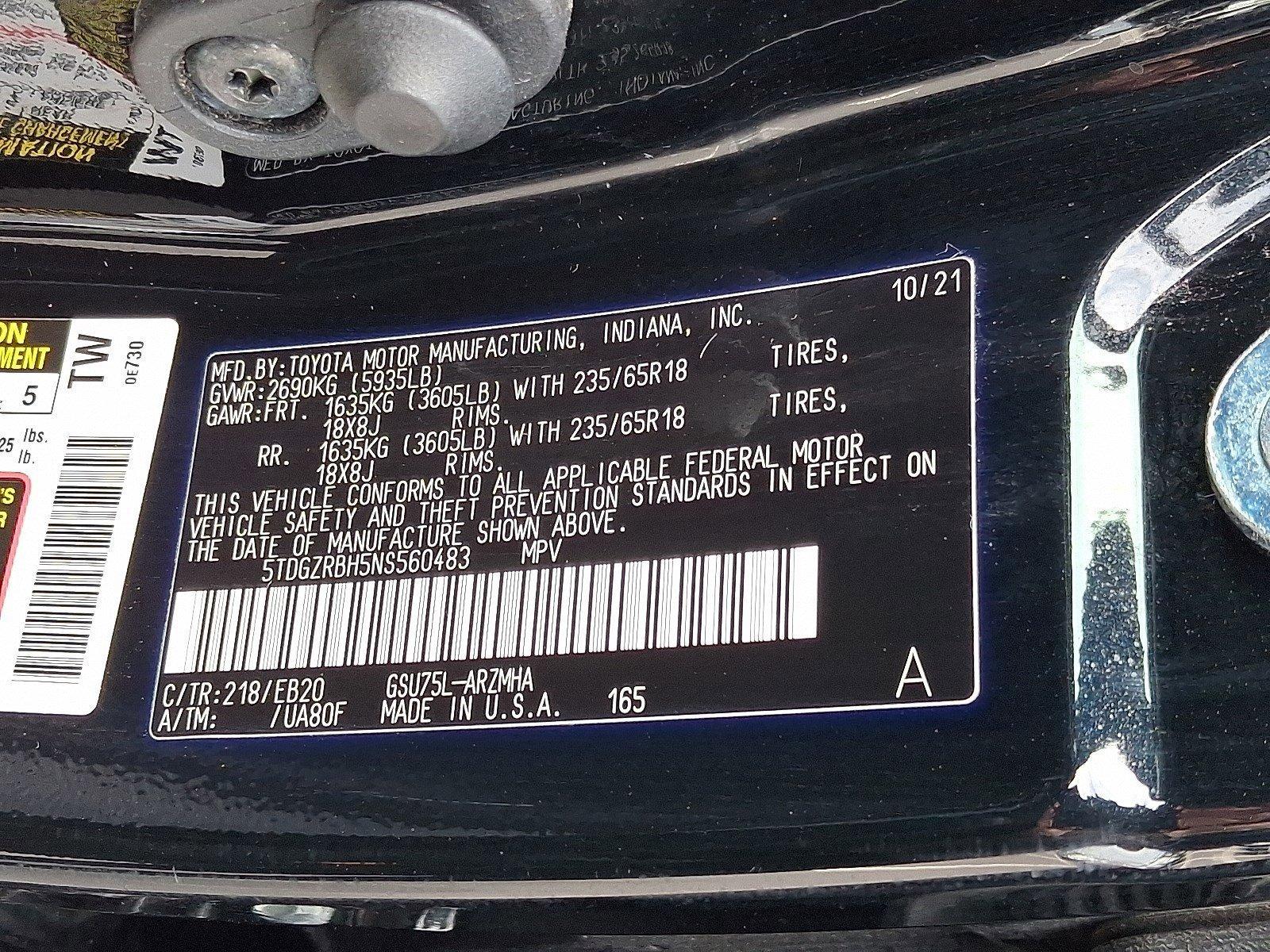 2022 Toyota Highlander Vehicle Photo in Harrisburg, PA 17111