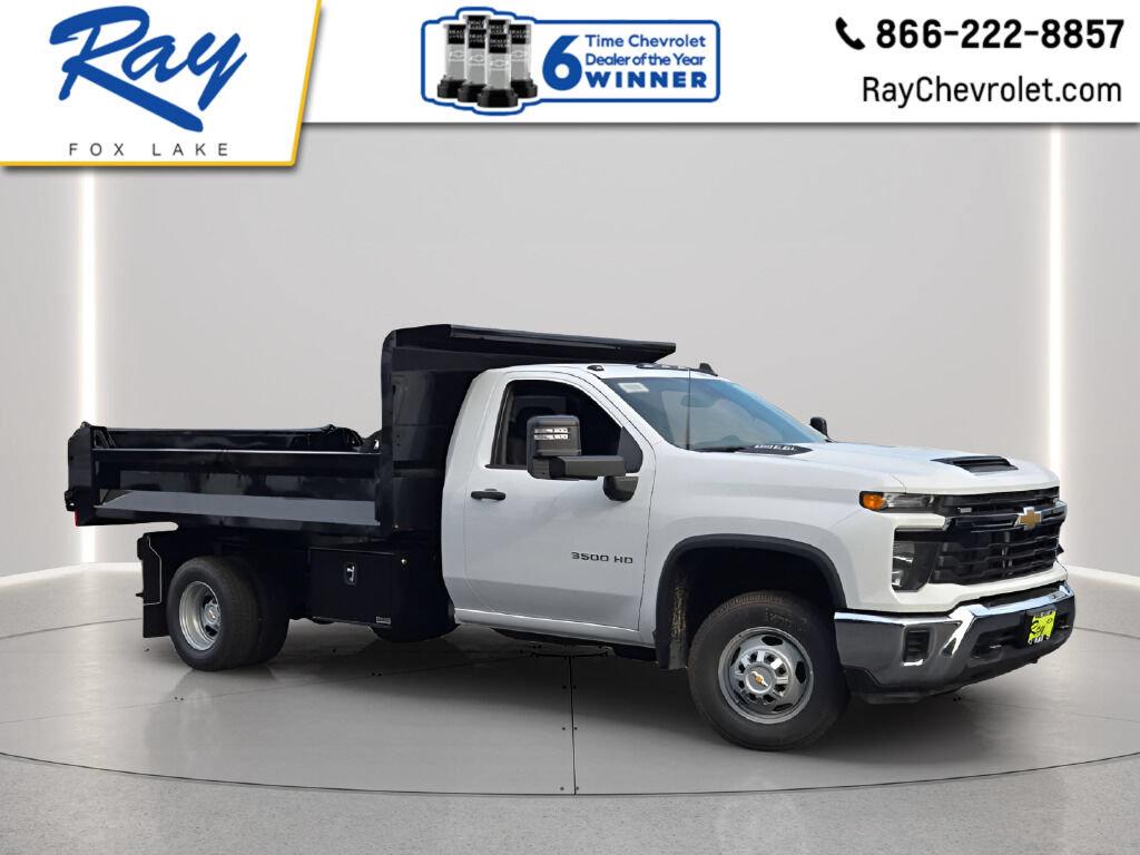 Summit White 2026 Chevrolet Silverado 3500HD Chassis Pickup Truck Four-Wheel Drive Automatic