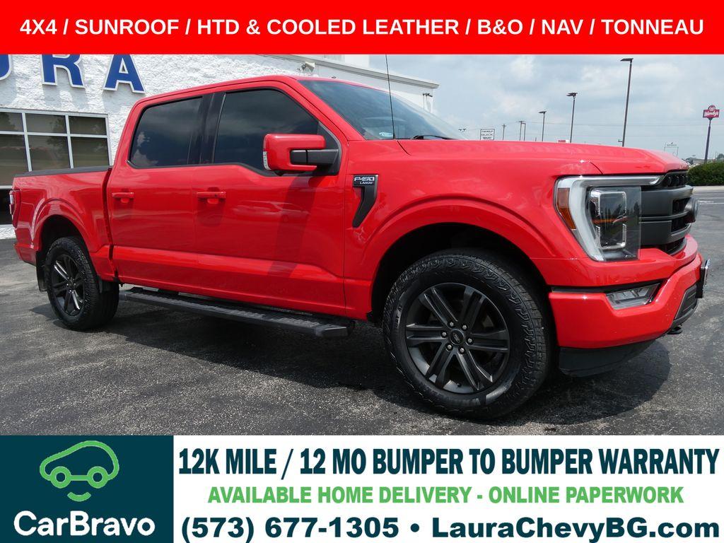 Race Red 2021 Ford F-150 Pickup Truck Four-Wheel Drive Automatic