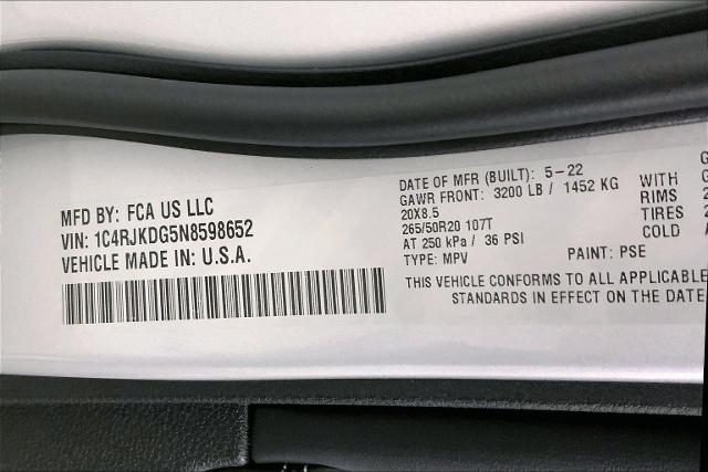 2022 Jeep Grand Cherokee L Vehicle Photo in INDEPENDENCE, MO 64055-1314