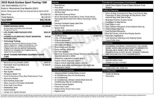2025 Buick Enclave Vehicle Photo in PUYALLUP, WA 98371-4149