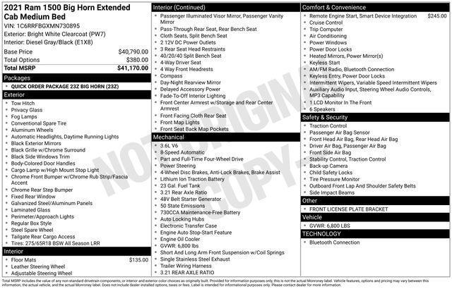 2021 Ram 1500 Vehicle Photo in DANBURY, CT 06810-5034