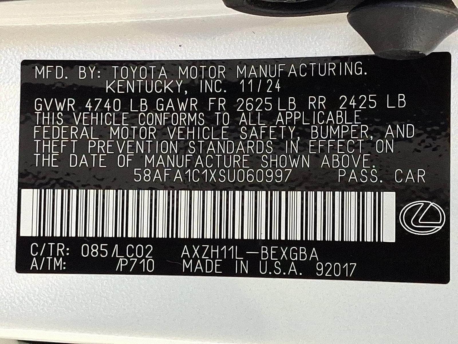 2025 Lexus ES 300h Vehicle Photo in Lancaster, PA 17601