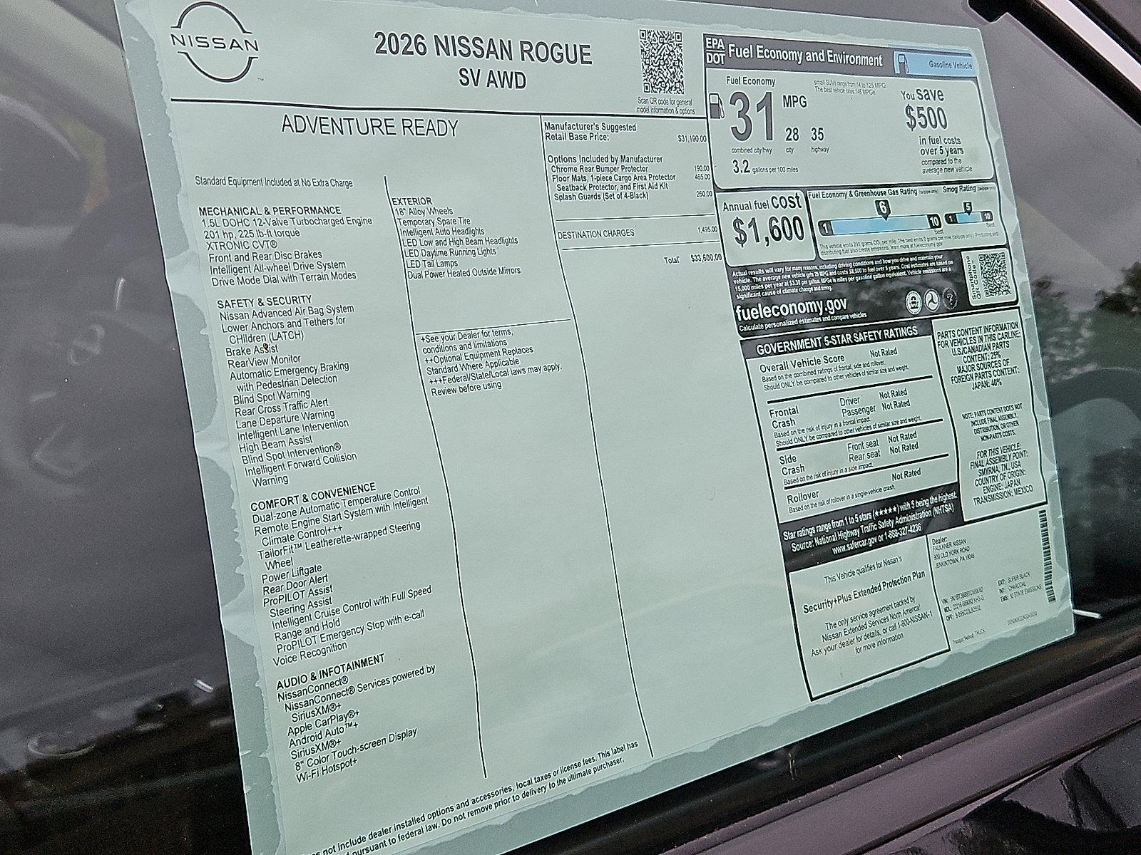 2026 Nissan Rogue Vehicle Photo in Jenkintown, PA 19046