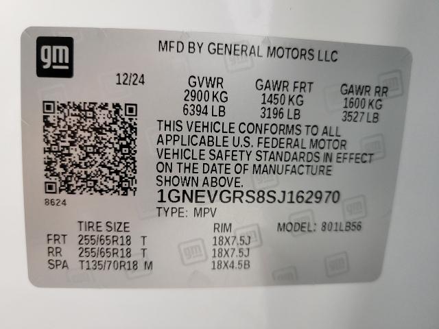 2025 Chevrolet Traverse Vehicle Photo in NEENAH, WI 54956-2243