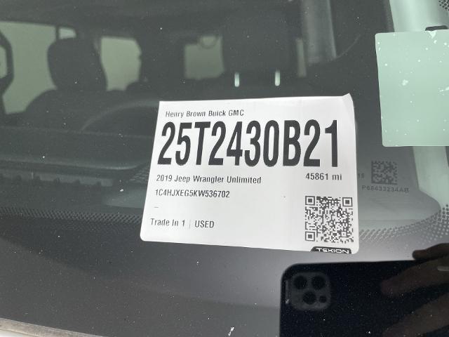 2019 Jeep Wrangler Unlimited Vehicle Photo in GILBERT, AZ 85297-0402