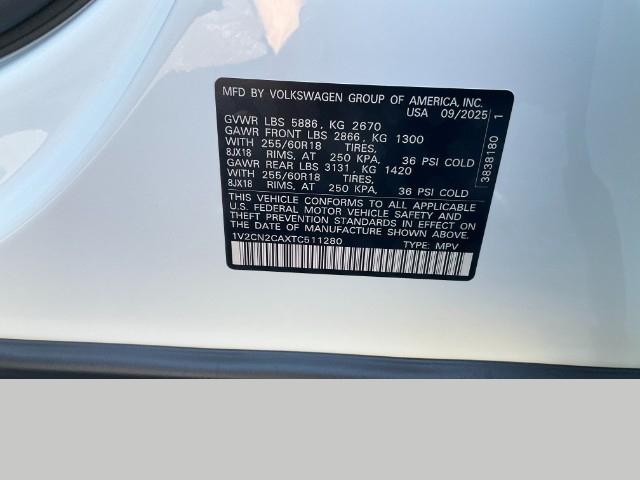 2026 Volkswagen Atlas Vehicle Photo in Oshkosh, WI 54904