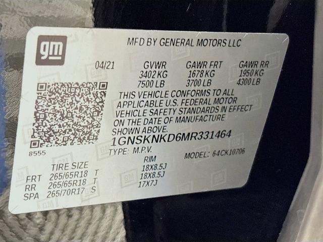 2021 Chevrolet Tahoe Vehicle Photo in PUYALLUP, WA 98371-4149