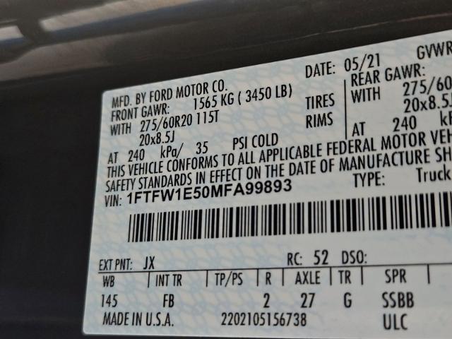 2021 Ford F-150 Vehicle Photo in Weatherford, TX 76087