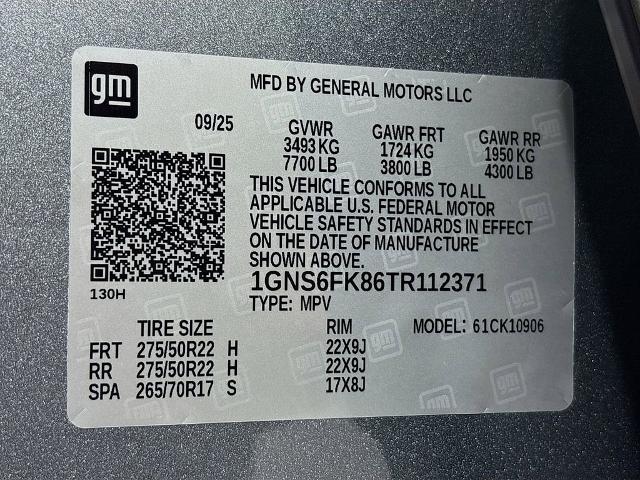 2026 Chevrolet Suburban Vehicle Photo in PUYALLUP, WA 98371-4149