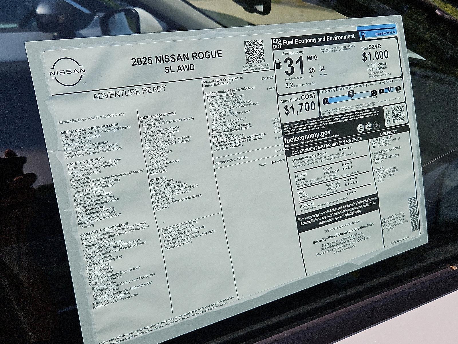 2025 Nissan Rogue Vehicle Photo in Jenkintown, PA 19046