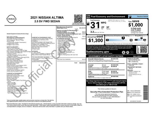 2021 Nissan Altima Vehicle Photo in Flemington, NJ 08822
