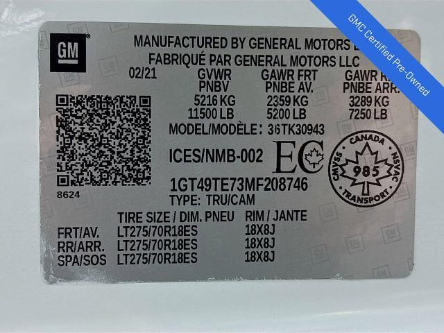 2021 GMC Sierra 3500 HD Vehicle Photo in PUYALLUP, WA 98371-4149