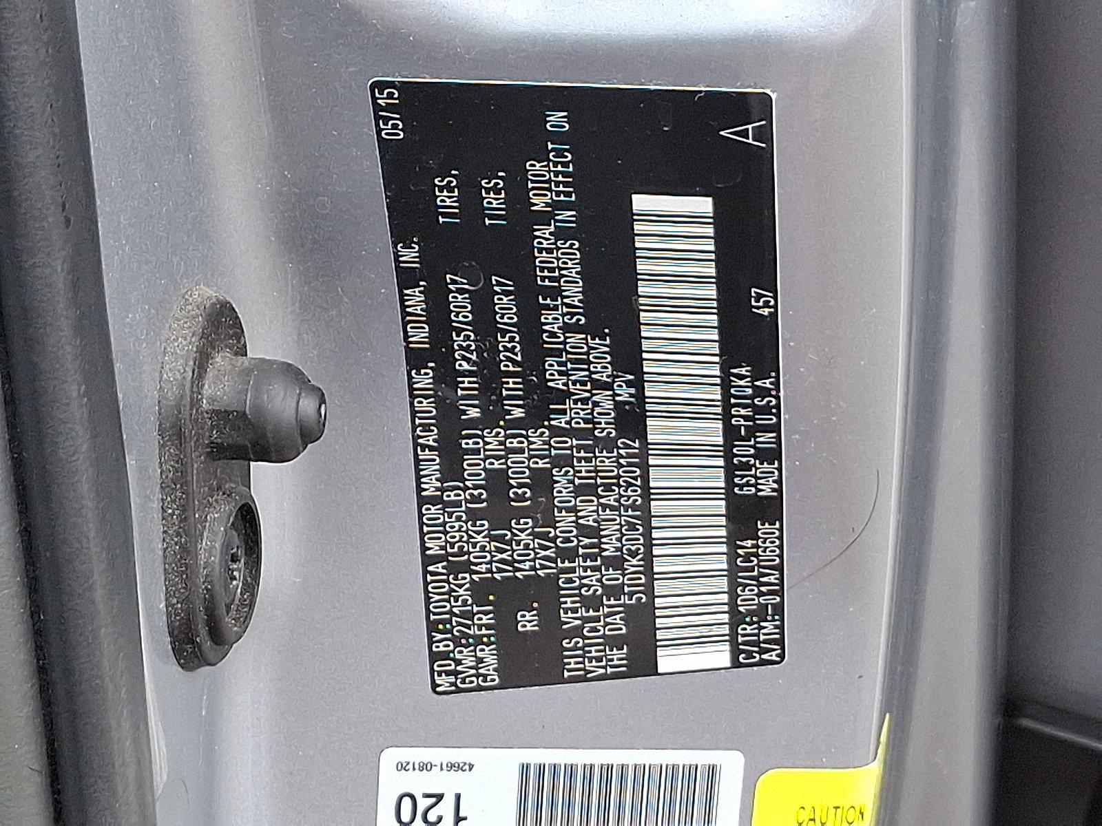 2015 Toyota Sienna Vehicle Photo in Trevose, PA 19053