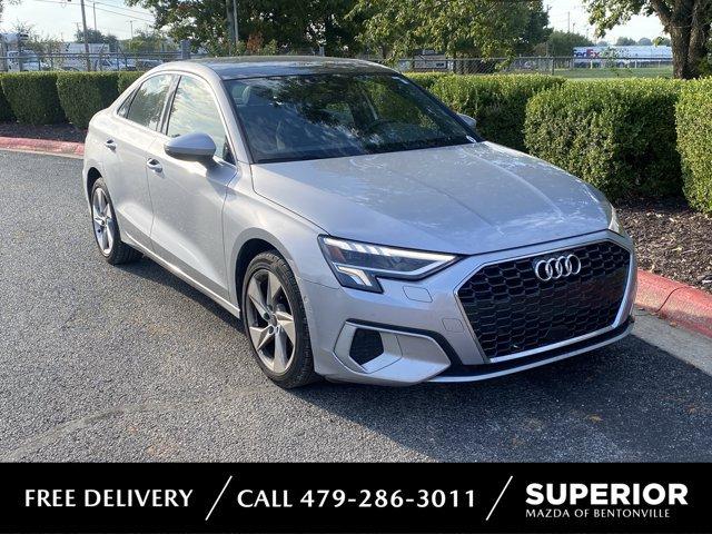 Manhattan Gray Metallic 2024 Audi A3 Sedan Front-Wheel Drive Automatic