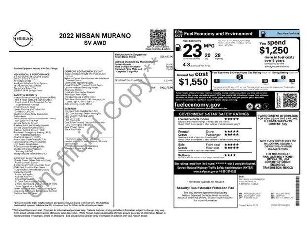 2022 Nissan Murano Vehicle Photo in Flemington, NJ 08822