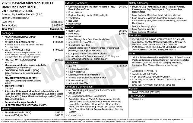 2025 Chevrolet Silverado 1500 Vehicle Photo in PUYALLUP, WA 98371-4149