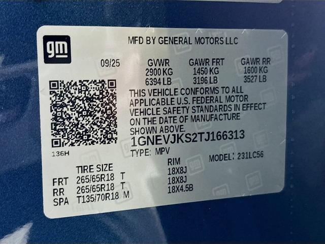 2026 Chevrolet Traverse Vehicle Photo in PUYALLUP, WA 98371-4149