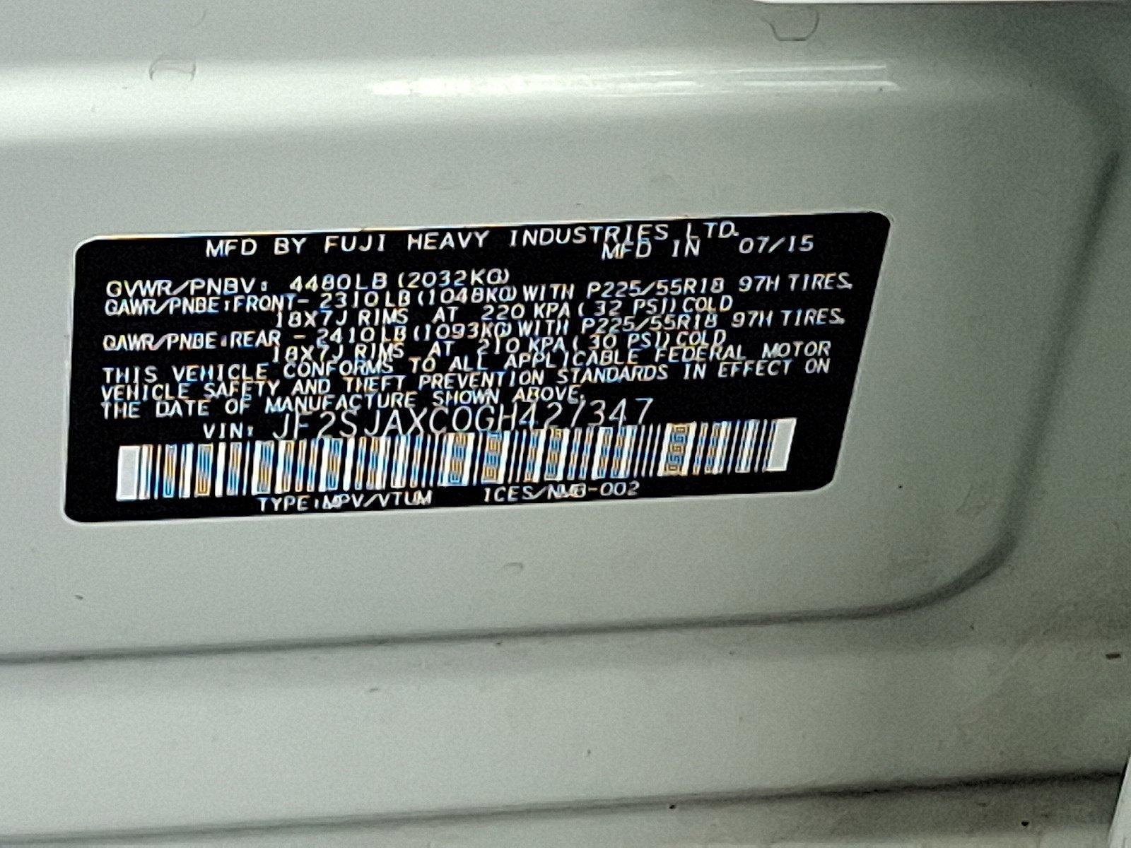 2016 Subaru Forester Vehicle Photo in Harrisburg, PA 17111