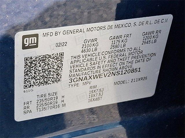 2022 Chevrolet Equinox Vehicle Photo in LANCASTER, PA 17601-0000