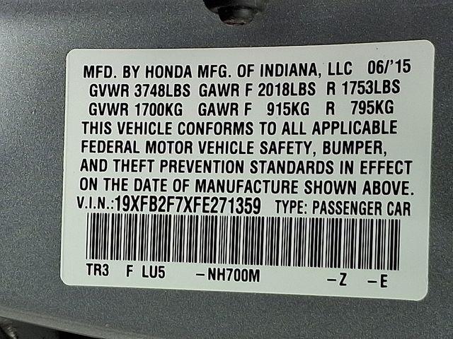 2015 Honda Civic Sedan Vehicle Photo in DANBURY, CT 06810-5034