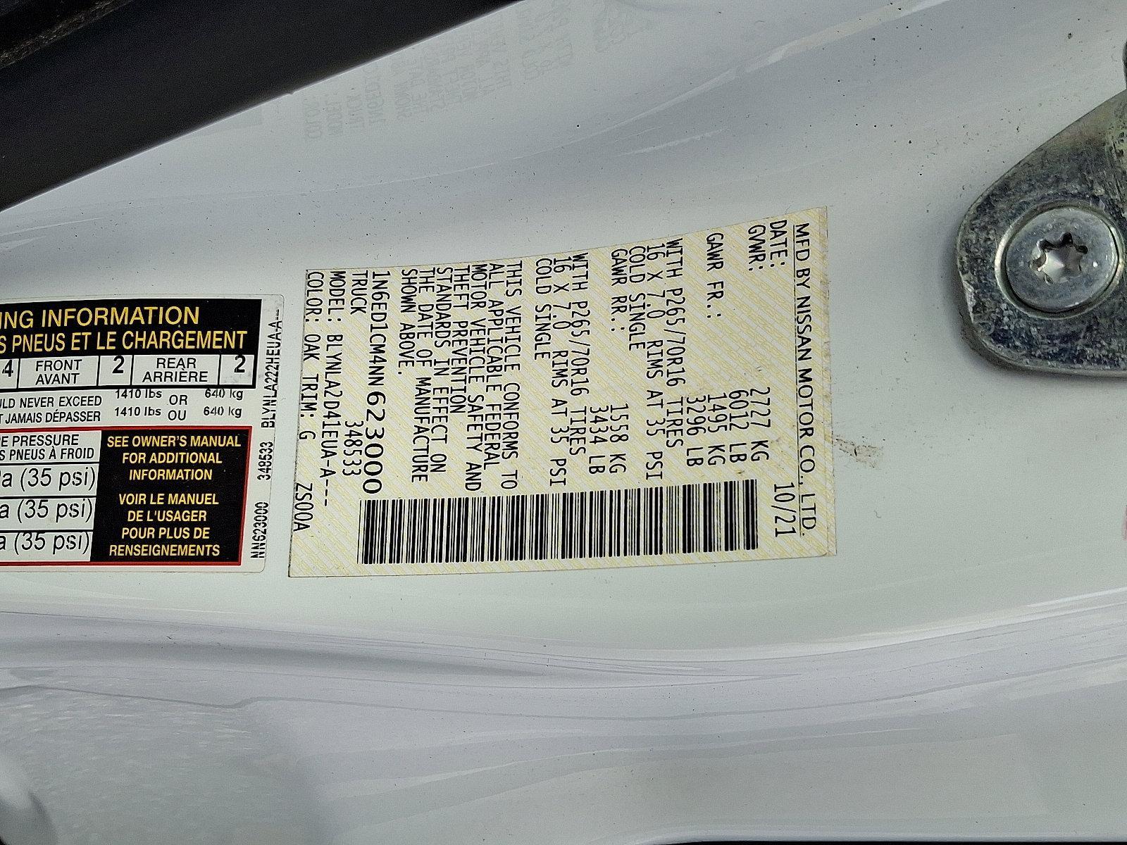 2022 Nissan Frontier Vehicle Photo in Mechanicsburg, PA 17050-2306