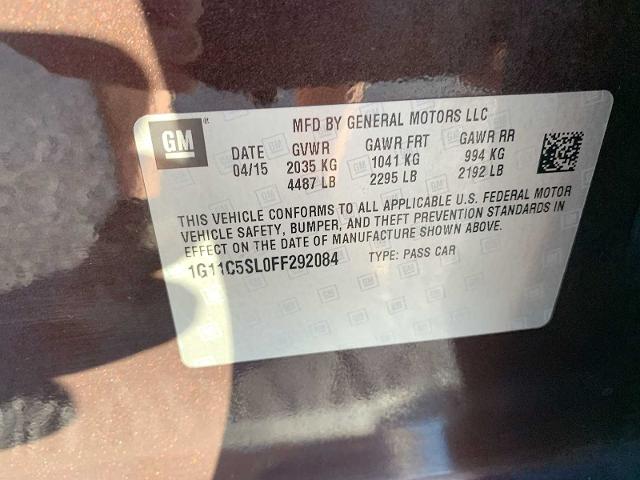 2015 Chevrolet Malibu Vehicle Photo in MOON TOWNSHIP, PA 15108-2571