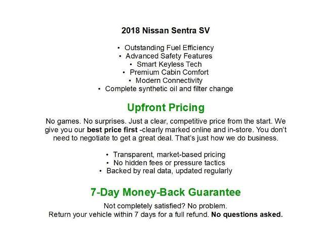 2018 Nissan Sentra Vehicle Photo in Green Bay, WI 54304