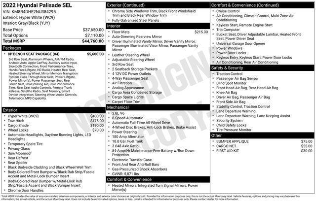 2022 Hyundai PALISADE Vehicle Photo in Flemington, NJ 08822