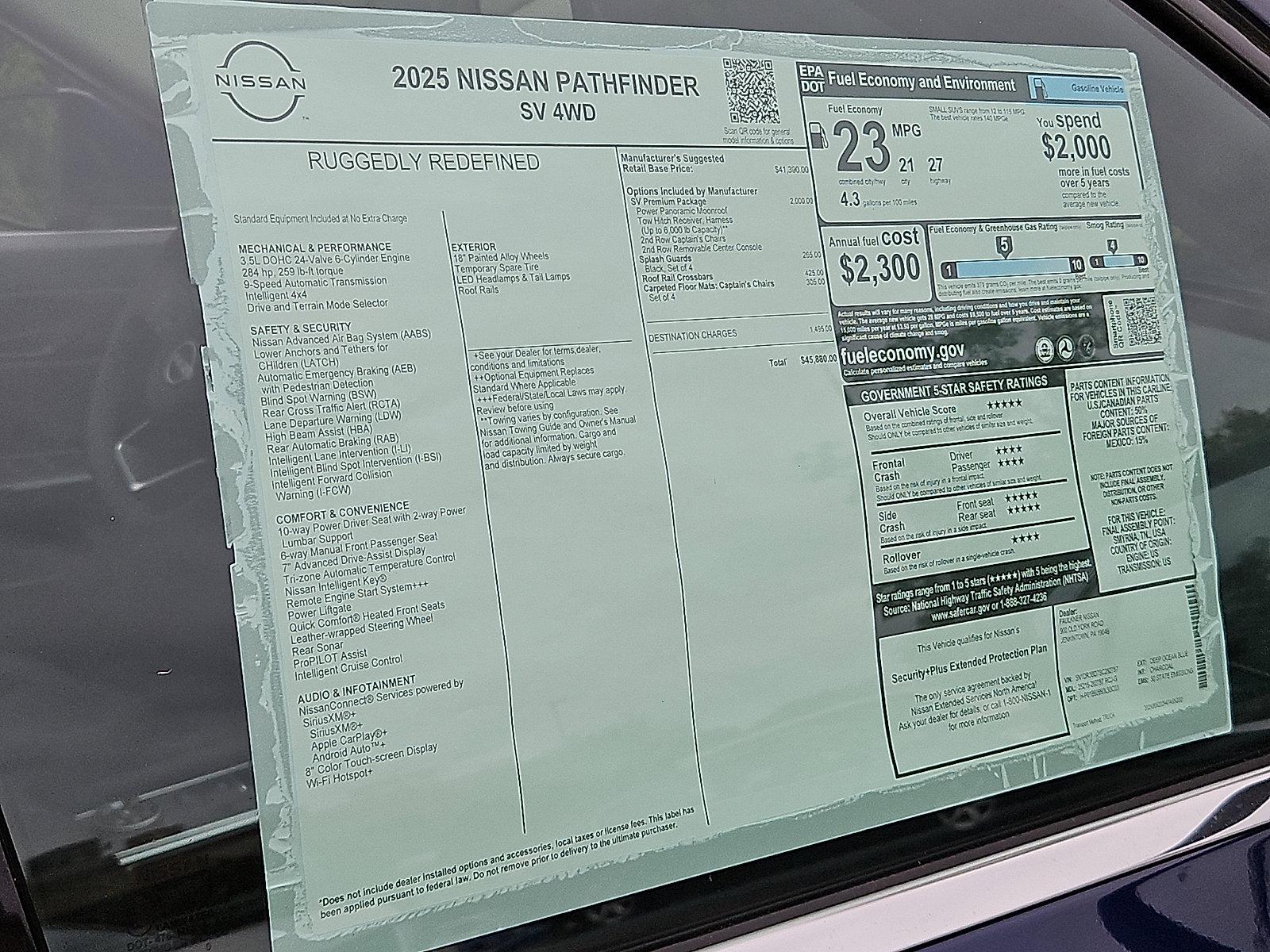 2025 Nissan Pathfinder Vehicle Photo in Jenkintown, PA 19046