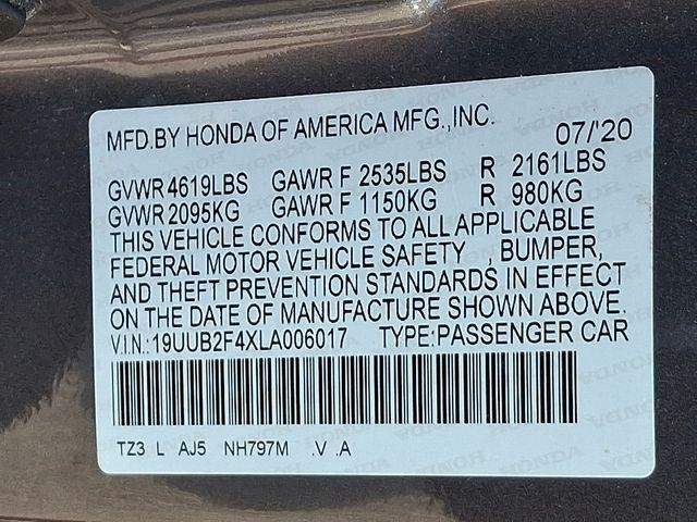 2020 Acura TLX Vehicle Photo in DANBURY, CT 06810-5034