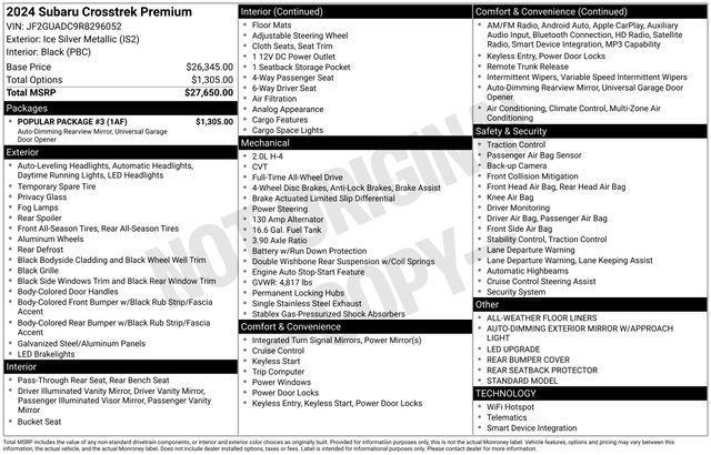 2024 Subaru Crosstrek Vehicle Photo in DANBURY, CT 06810-5034