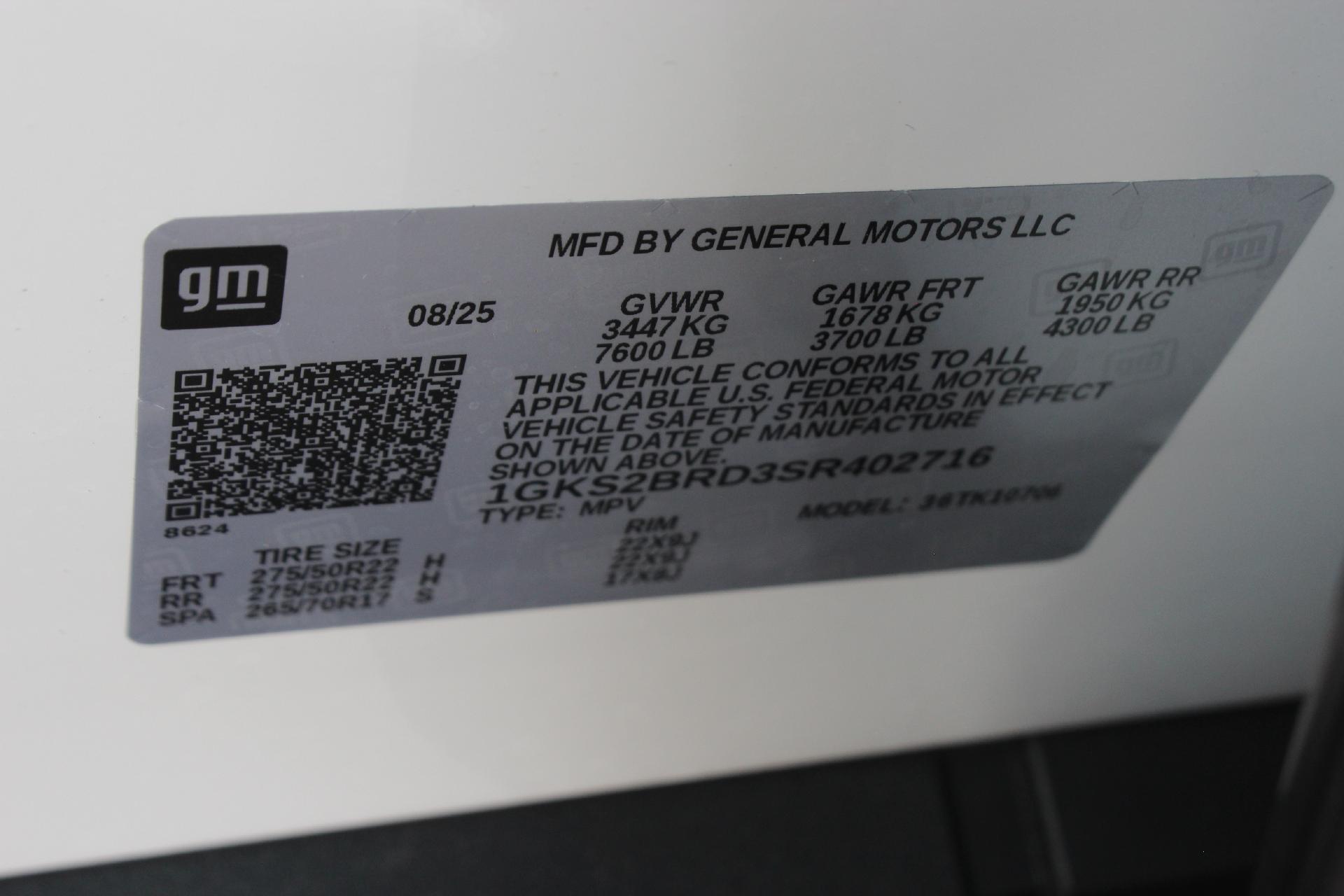 2025 GMC Yukon Vehicle Photo in AURORA, CO 80012-4011