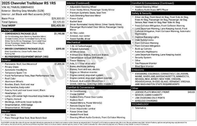 2025 Chevrolet Trailblazer Vehicle Photo in PUYALLUP, WA 98371-4149