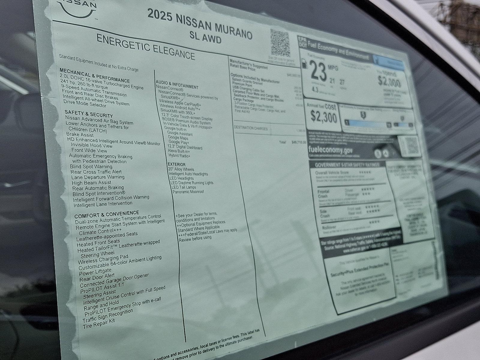 2025 Nissan Murano Vehicle Photo in Harrisburg, PA 17111-1033