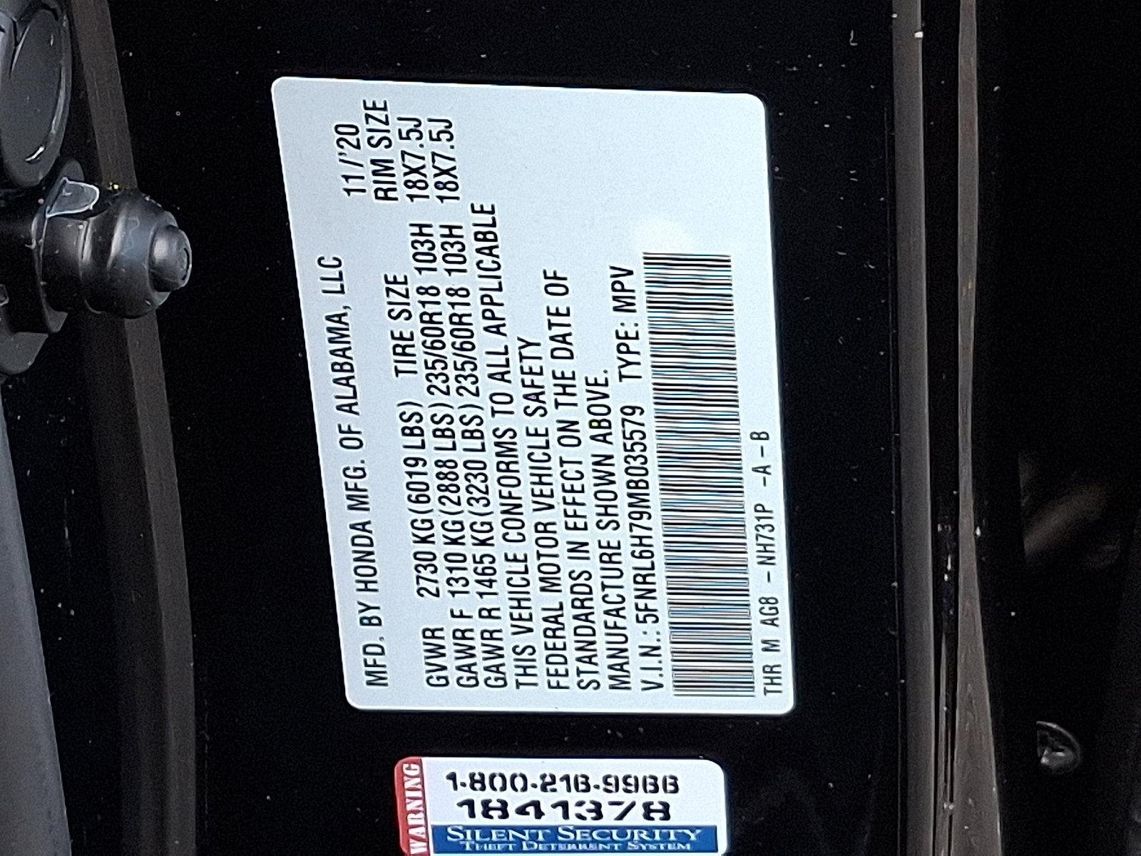 2021 Honda Odyssey Vehicle Photo in Trevose, PA 19053