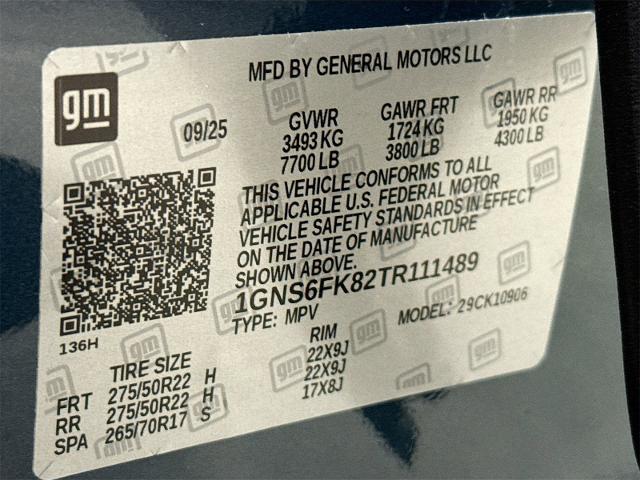 2026 Chevrolet Suburban Vehicle Photo in EVERETT, WA 98203-5662