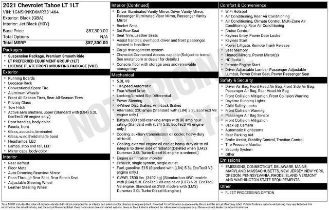 2021 Chevrolet Tahoe Vehicle Photo in PUYALLUP, WA 98371-4149