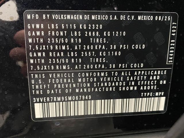 2025 Volkswagen Tiguan Vehicle Photo in Appleton, WI 54913